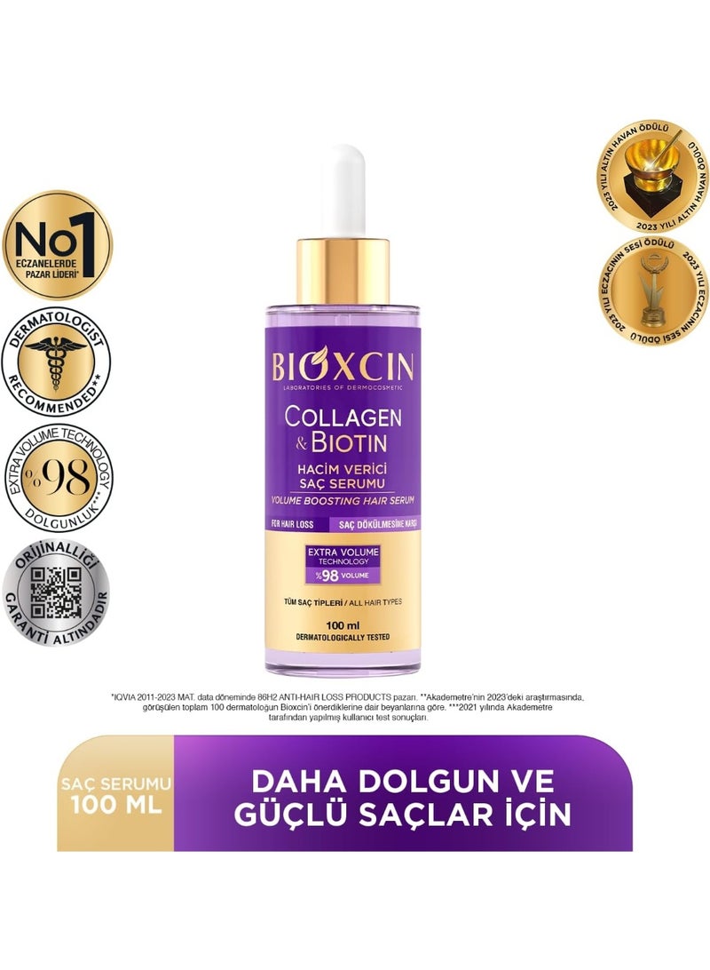 Bioxcin Collagen Biotin Extra Volume Anti-Hair Loss Serum 100ml - Image 3